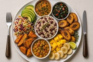Rastafariánská dieta Ital – ukázka jídla