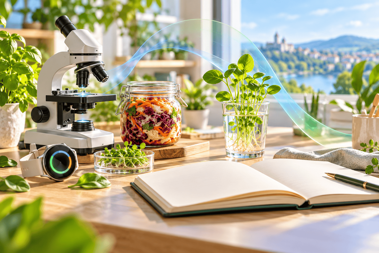 Moderní trendy ve výživě – mikroskop, fermentovaná zelenina, klíčky a chytré hodinky